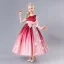 Chic / Beautiful Burgundy Sequins Appliques Birthday Flower Girl Dresses 2023 A-Line / Princess Sleeveless Bow Sash Floor-Length / Long Flower Girl Dresses