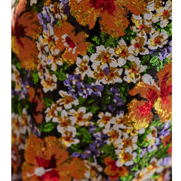 Haut de Gamme Fantaisie Multi-Couleurs Paillettes Robe De Soirée 2023 Princesse Bustier Sans Manches Dos Nu Noeud Longue Soirée Robe De Ceremonie