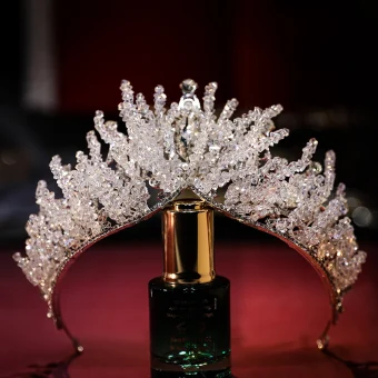 Charming White Crystal Alloy Bridal Hair Accessories 2024 Wedding