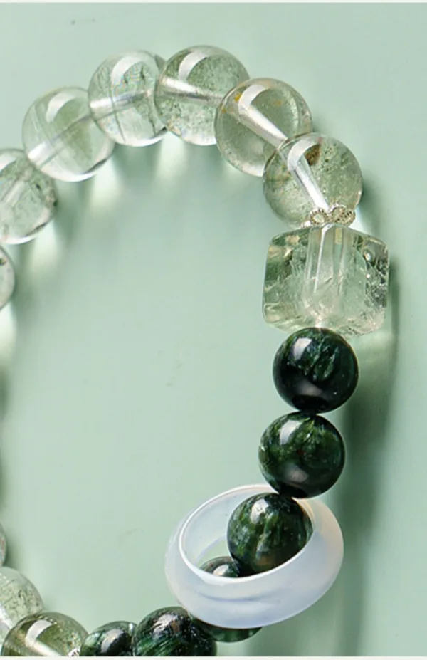 Haut de Gamme Étourdissant Vert Fait main Cristal Fantôme Vert Bracelets 2025 Accessorize