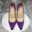 Schöne Traube Abend Satin Pumps 2022 12 cm Stilettos Spitzschuh Pumps Hochhackige