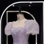Elegante Lavendel Pailletten Ballkleider 2023 A Linie Eckiger Ausschnitt Geschwollenes Kurze Ärmel Rückenfreies Lange Ball Festliche Kleider