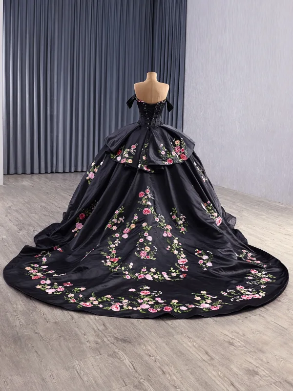 long black prom dresses Simple A line Satin Black Long Prom Dresses, Satin Evening Graduation Dresses US 6 / Black