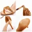 Sexy Champagne Evening Party Rhinestone Womens Sandals 2023 Ankle Strap 7 cm Stiletto Heels Open / Peep Toe Sandals High Heels