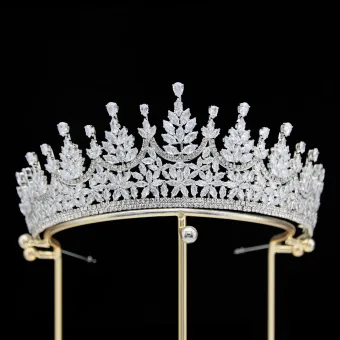 Bling Bling Silver Rhinestone Zircon Bridal Hair Accessories 2024 Alloy Wedding Accessories