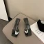 Transparent Sexy White Rhinestone Butterfly Evening Party Womens Sandals 2022 8 cm Stiletto Heels Open / Peep Toe Sandals High Heels
