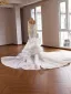 Luxury / Gorgeous White Handmade  Beading Pearl Rhinestone Sequins Wedding Dresses 2026 Trumpet / Mermaid Scoop Neck Long Sleeve Backless Chapel Train