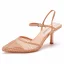 Modest / Simple White Casual Pierced Womens Sandals 2022 7 cm Stiletto Heels Pointed Toe Sandals High Heels