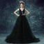 Glamorous Prom Dresses 2017 Deep V-neck Backless Black Tulle Dress