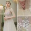 Charming Blushing Pink Evening Dresses 2022 A-Line / Princess Spaghetti Straps Sleeveless Backless Beading Rhinestone Lace Flower Floor-Length / Long Evening Party Formal Dresses