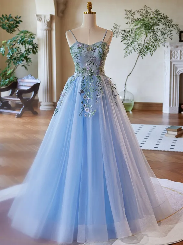 light blue ball gown dresses