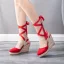 Bohemia Beige Street Wear Womens Sandals 2022 Ankle Strap 10 cm Wedges Waterproof Pointed Toe Womens Sandals