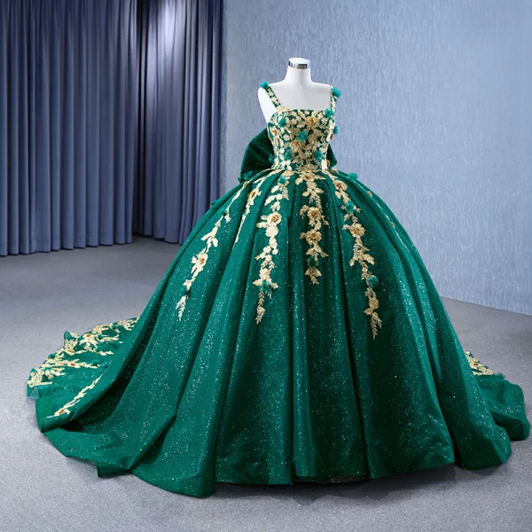 princess dresses green A Line Green Tulle Lace Princess Dresses Off the Shoulder Party Ball Gowns  fg6204