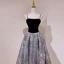 Audrey Hepburn Style Black Prom Dresses 2022 A-Line / Princess Pearl Spaghetti Straps Sleeveless Backless Suede Floor-Length / Long Formal Dresses