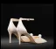 Élégant Blanche Perle En Dentelle Chaussure De Mariée 2024 8 cm Talons Aiguilles À Bout Pointu Mariage Talons Hauts