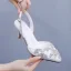 Elegant White Rhinestone Pointed Toe Wedding Shoes 2026 6 cm Stiletto Heels Wedding High Heels