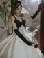Audrey Hepburn Style Black Prom Dresses 2022 Ball Gown Spaghetti Straps Bow Sleeveless Backless Court Train Prom Formal Dresses