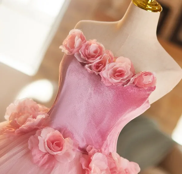 Chic / Beautiful Blushing Pink Appliques Prom Dresses 2025 Ball Gown Strapless Sleeveless Backless Floor-Length / Long Prom Formal Dresses