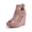 Roman Grey Street Wear Womens Sandals 2022 11 cm Wedges Open / Peep Toe Sandals