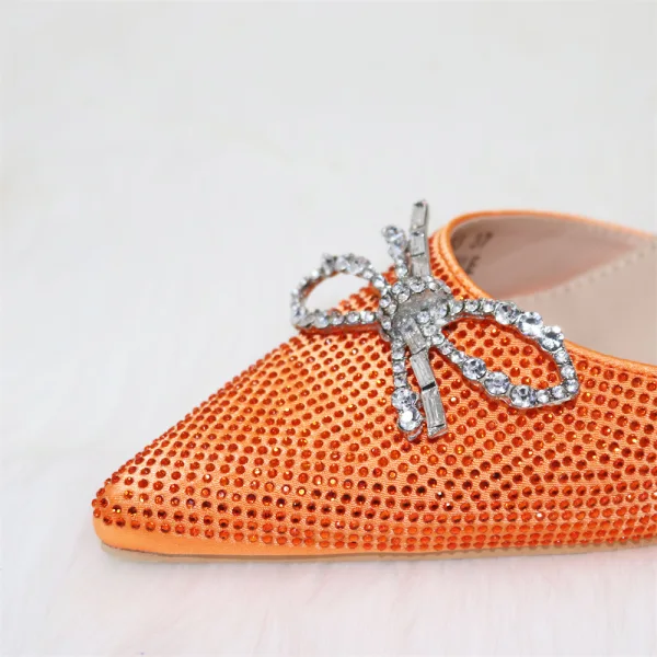 Sparkly Red Rhinestone Bow Evening Party Womens Sandals Clutch Bags 2023 8 cm Stiletto Heels Pointed Toe Sandals High Heels Clutch Bags
