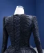 Haut de Gamme Bling Bling Noire Fait main Paillettes Robe De Bal 2024 Robe Boule Encolure Dégagée Manches Longues Train De Balayage Promo Robe De Ceremonie