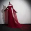 Charmant Bordeaux Avec Châle Robe De Soirée 2025 Trompette / Sirène De l'épaule Sans Manches Dos Nu Train De Balayage Robe De Ceremonie