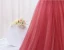 Chic / Beautiful Watermelon Beading Velvet Prom Dresses 2024 Ball Gown Off-The-Shoulder Sleeveless Backless Floor-Length / Long Prom Formal Dresses