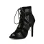 Roman Black Street Wear Pleated Womens Sandals 2022 9 cm Stiletto Heels Open / Peep Toe Sandals High Heels