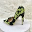 Chic / Beautiful Green Camouflage Prom Pumps High Heels 2023 Leather 12 cm Stiletto Heels Pointed Toe Pumps