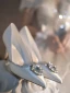 Fantastisk Elfenben Pärla Rhinestone Brudskor 2022 Läder 8 cm Stilettklackar Spetsiga Bröllop Pumps Högklackade
