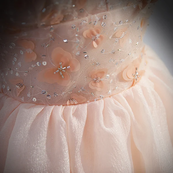 Chic / Beautiful Blushing Pink Beading Sequins Party Dresses 2022 A-Line / Princess V-Neck Appliques Short Sleeve Backless Floor-Length / Long Formal Dresses