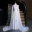 Vintage / Retro White Beading Embroidered Prom Dresses 2026 A-Line / Princess High Neck Sleeveless Floor-Length / Long Prom Formal Dresses
