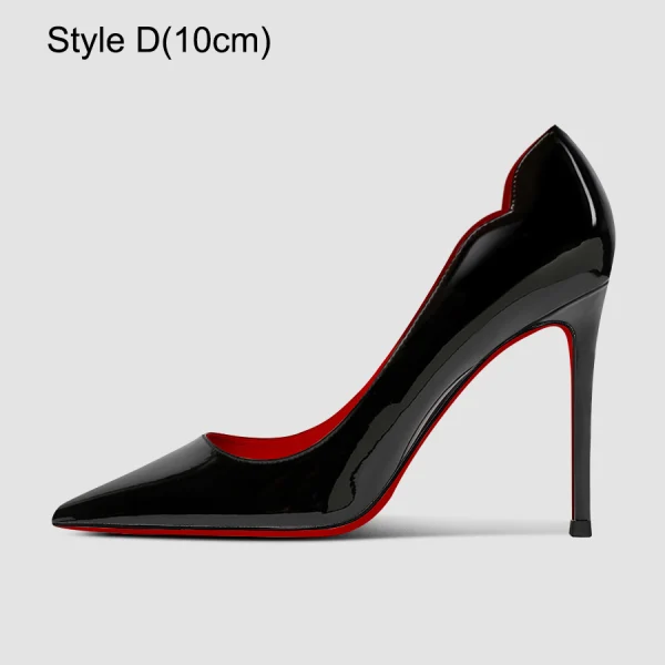 Sexy White Evening Party Patent Leather Pumps 2023 Leather 12 cm Stiletto Heels Pointed Toe Pumps High Heels