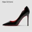 Sexy White Evening Party Patent Leather Pumps 2023 Leather 12 cm Stiletto Heels Pointed Toe Pumps High Heels