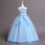 Lovely Blushing Pink Butterfly Appliques Birthday Flower Girl Dresses 2024 Ball Gown Scoop Neck Sleeveless Bow Sash Floor-Length / Long