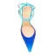 Sexy Pearl Pink Evening Party Womens Sandals 2023 Ankle Strap Bow 8 cm Stiletto Heels Pointed Toe Sandals High Heels