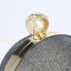 Amazing / Unique Black Round Pearl Clutch Bags 2023 Evening Party