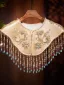 Chinese style Champagne Handmade  Beading Sequins Prom shawl 2025