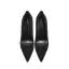 Chic / Belle Noire Daim Semelle Rouge Soirée Escarpins 2026 Cuir 12 cm Talons Aiguilles À Bout Pointu Escarpins Talons Hauts