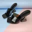 Fashion Transparent Silver Street Wear Summer Womens Sandals 2022 8 cm Stiletto Heels Crystal Open / Peep Toe Sandals High Heels