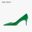 Schöne Grün Abend Pumps 2023 Lackleder 10 cm Stilettos Spitzschuh Pumps Hochhackige