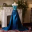 Vintage / Retro Royal Blue Prom Dresses 2024 Trumpet / Mermaid Strapless Sleeveless Backless Floor-Length / Long Prom Formal Dresses