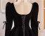 Audrey Hepburn Style Black Velvet Winter Prom Dresses 2024 A-Line / Princess Square Neckline Long Sleeve Backless Floor-Length / Long Prom Formal Dresses