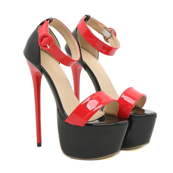 Sexy White Cocktail Party Womens Sandals 2023 Ankle Strap 16 cm Stiletto Heels Open / Peep Toe Sandals High Heels