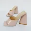 Chic / Beautiful White Street Wear Womens Sandals 2022 11 cm Thick Heels Open / Peep Toe Womens Sandals High Heels