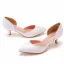 Modest / Simple White Casual Womens Sandals 2023 5 cm Stiletto Heels Pointed Toe Sandals High Heels
