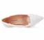 Chic / Beautiful White Pearl Lace Flower Wedding Shoes 2022 7 cm Stiletto Heels Pointed Toe Wedding Pumps High Heels