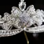 Baroque Bling Bling Alliage Perle Faux Diamant Argenté Accessoire Cheveux Mariage 2023 Mariage