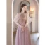 Chic / Beautiful Blushing Pink Beading Sequins Prom Dresses 2023 A-Line / Princess Scoop Neck Sleeveless Floor-Length / Long Prom Formal Dresses