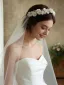 Fantaisiste Blanche Appliques Tulle Voile De Mariée 2026